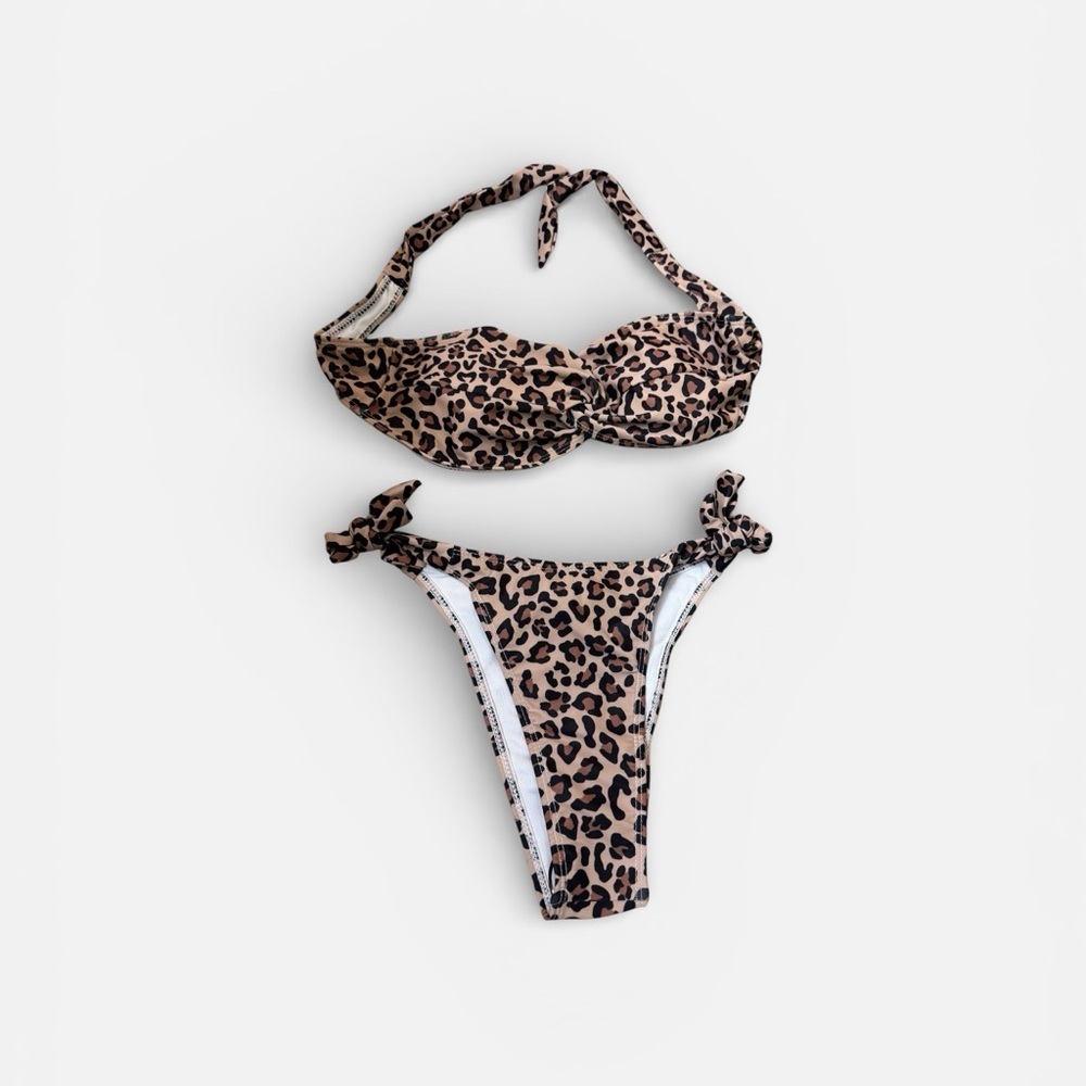 Leopard Print Bikini Set - Picture 2 of 3